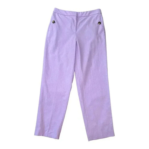 NEW J. Crew Women’s Size 6 Linen-cotton blend elastic-back sailor pant NWT - Picture 1 of 5